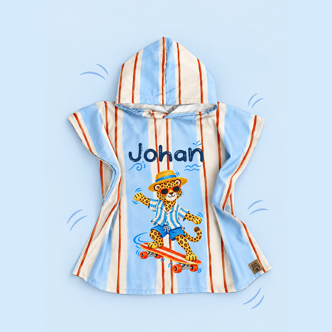 Hooded Towel Leopard FUN - Image 2