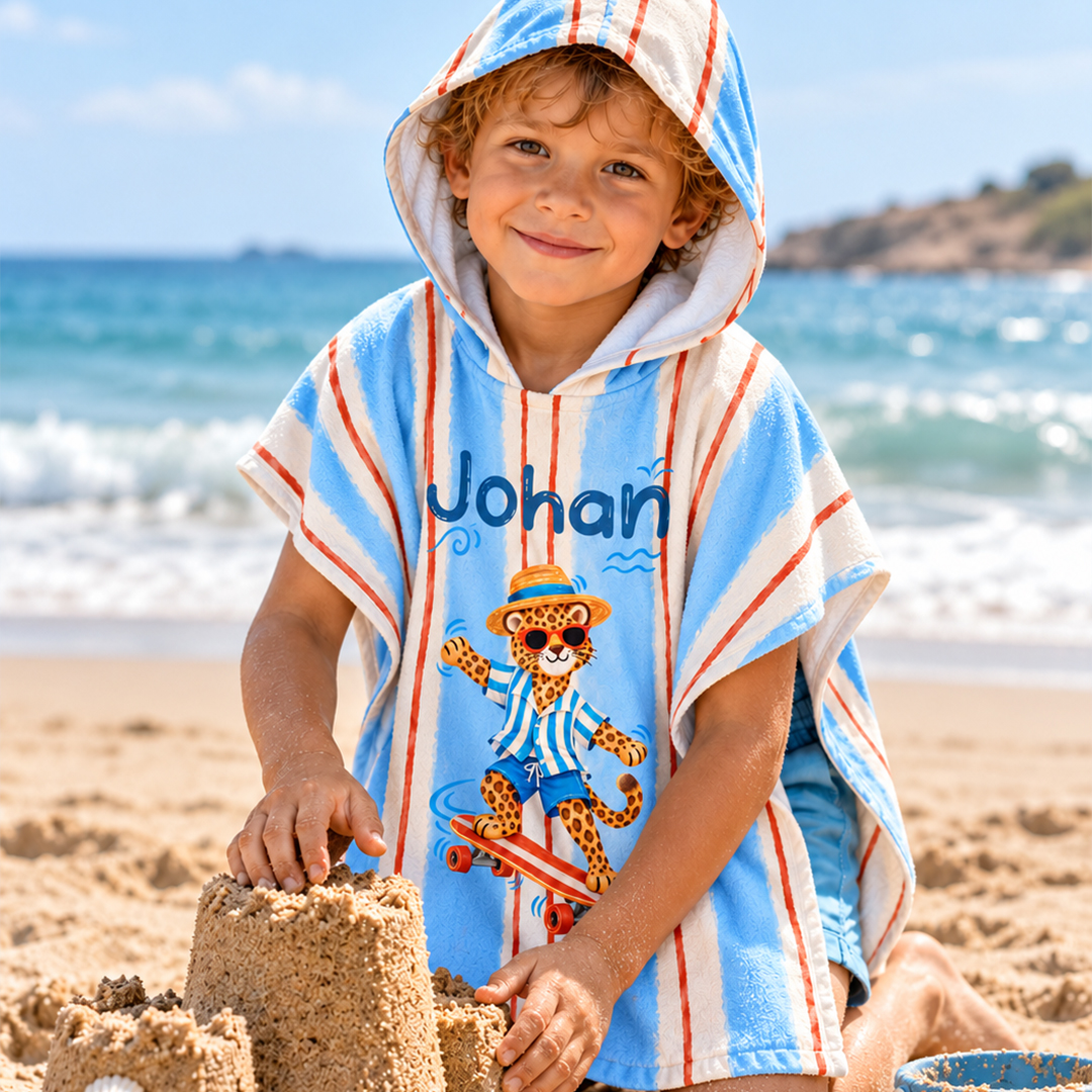Hooded Towel Leopard FUN - Image 3