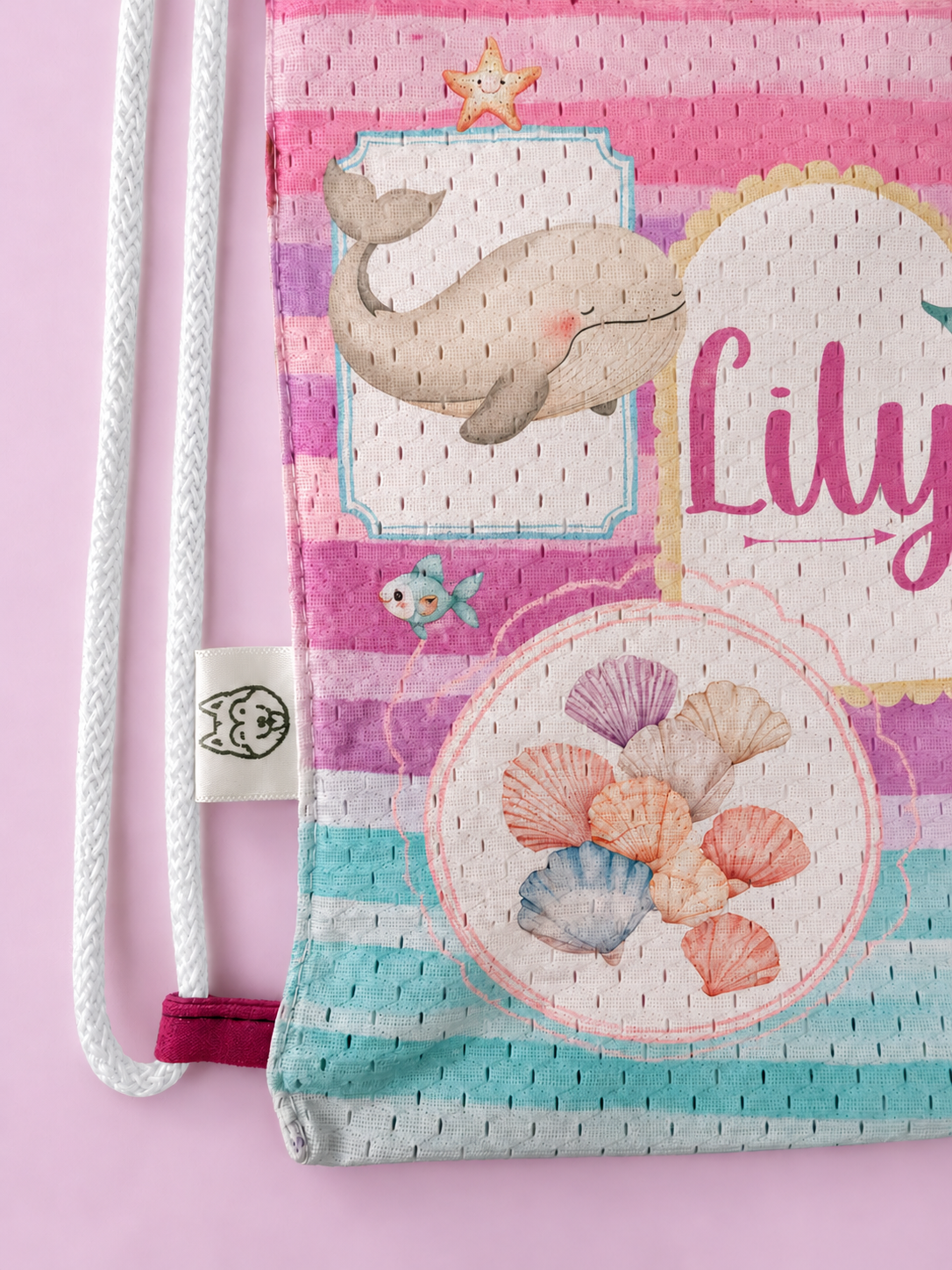 Mermaid Dreams Drawstring Bag - Image 4
